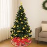 Saia Tapete Base Árvore de Natal Modelo 3 Decoração Papai Noel Enfeite Natalino Luxo Luvinco - 9