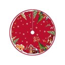 Ver imagem 1 de Saia Tapete Base Árvore de Natal Modelo 3 Decoração Papai Noel Enfeite Natalino Luxo Luvinco