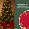 Saia Tapete Base Árvore de Natal Modelo 3 Decoração Papai Noel Enfeite Natalino Luxo Luvinco - 6