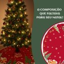 Ver imagem 6 de Saia Tapete Base Árvore de Natal Modelo 3 Decoração Papai Noel Enfeite Natalino Luxo Luvinco