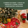 Saia Tapete Base Árvore de Natal Modelo 3 Decoração Papai Noel Enfeite Natalino Luxo Luvinco - 4