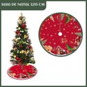 Ver imagem 2 de Saia Tapete Base Árvore de Natal Modelo 3 Decoração Papai Noel Enfeite Natalino Luxo Luvinco