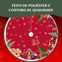 Ver imagem 3 de Saia Tapete Base Árvore de Natal Modelo 3 Decoração Papai Noel Enfeite Natalino Luxo Luvinco