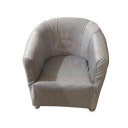 Capa Poltrona Ferradura:cinza Clara - 1