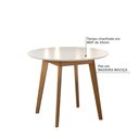 Ver imagem 4 de Mesa de Jantar Olive 4 Lugares Redonda 1,03 Babus - Imbuia / Off White
