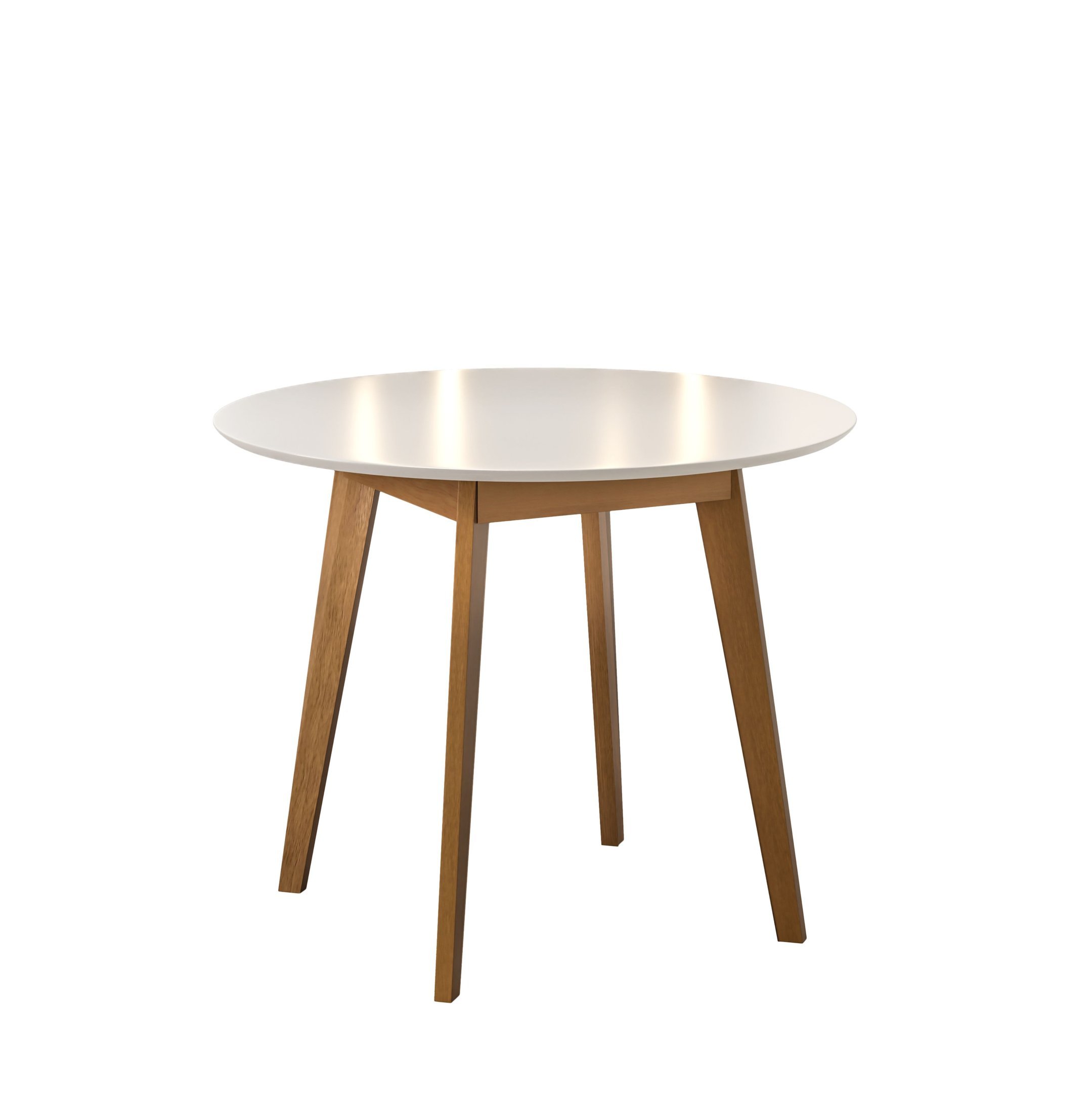 Mesa de Jantar Olive 4 Lugares Redonda 1,03 Babus - Imbuia / Off White - 2