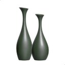 Ver imagem 4 de Decoração de Sala Verde Dupla Vaso Decorativo de Cerâmica Vanguard Lúpulo