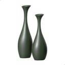 Ver imagem 1 de Decoração de Sala Verde Dupla Vaso Decorativo de Cerâmica Vanguard Lúpulo