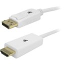 Ver imagem 1 de Cabo Displayport para Hdmi 2m com Trava Branco 5+