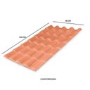 Ver imagem 2 de Kit com 10 Telhas Pvc Colonial 88x230cm Lux Telhas