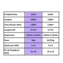 Ver imagem 6 de Kit com 5 Telhas Pvc Colonial 88x230cm Lux Telhas