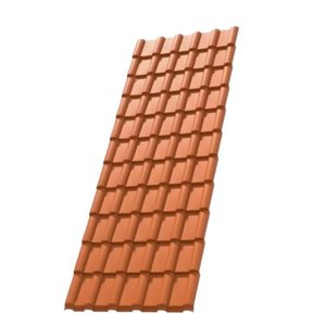 Kit com 5 Telhas Pvc Plan 242x88cm Permatti Ceramica