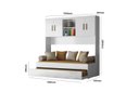 Ver imagem 4 de Quarto Modulado Ponte e Bicama Solteiro Ônix Flex Nature Branco Peternella