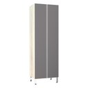 Ver imagem 1 de Paneleiro 70Cm Duplo 2 Portas Lis Legno Crema Com Cinza Puro