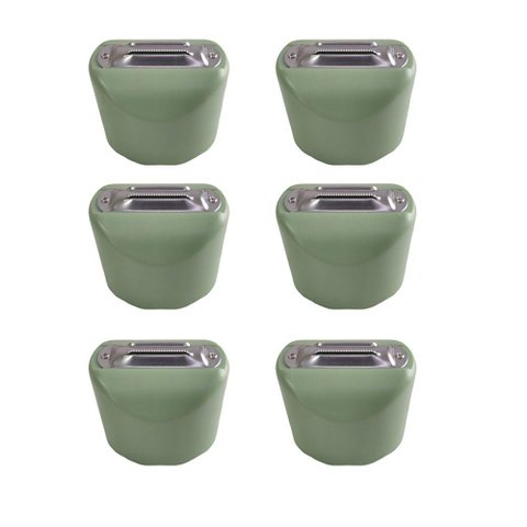 Descascador Fatiador Manual Kit 6 Uni Lamina Inox