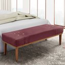 Ver imagem 1 de Recamier 1,60m com Base de Madeira Maciça em Tecido Veludo Gênova - Lucadi
