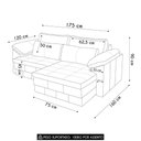 Ver imagem 4 de Sofá Retrátil 2 Lugares para Sala 175cm Dijon Couro Mel S07 - Mpozenato