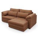 Ver imagem 5 de Sofá Retrátil 2 Lugares para Sala 175cm Dijon Couro Mel S07 - Mpozenato