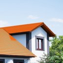 Ver imagem 2 de Kit 20 Telhas PVC Plan 2,42x0,88cm 6 Ondas Permatti Marrom/Cerâmica