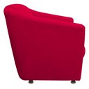Ver imagem 3 de Namoradeira Bia Decorativa 2 Lugares Suede Vermelho