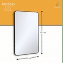 Ver imagem 7 de Espelho Decorativo Retangular com Moldura em Alumínio 90 X 60 Cm