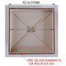 Ralo Invisível Sifonado 15x15 Bege Banheiro modelo Porcelanato Colar Piso - Ficone Reis - 2