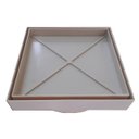 Ver imagem 1 de Ralo Invisível Sifonado 15x15 Bege Banheiro modelo Porcelanato Colar Piso - Ficone Reis