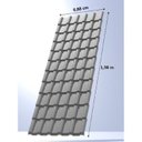 Ver imagem 3 de Kit 15 Telhas PVC Plan 1,98x0,88cm 6 Ondas Permatti