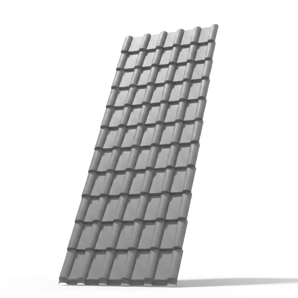 Ver imagem 2 de Kit 15 Telhas PVC Plan 1,98x0,88cm 6 Ondas Permatti