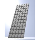 Ver imagem 1 de Kit 20 Telhas PVC Plan 1,98x0,88cm 6 Ondas Permatti