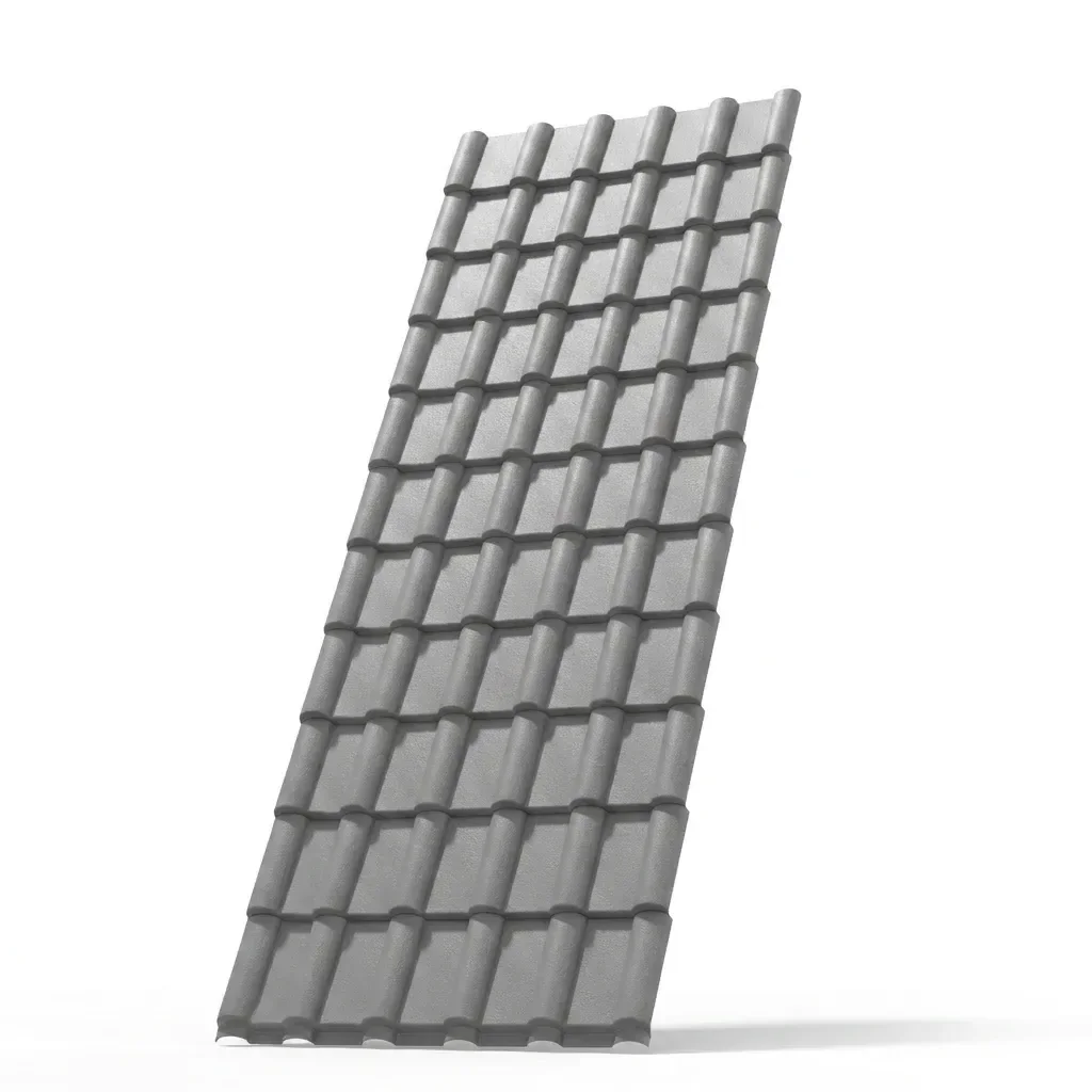 Ver imagem 2 de Kit 20 Telhas PVC Plan 1,98x0,88cm 6 Ondas Permatti