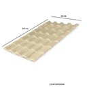 Ver imagem 2 de Kit com 5 Telhas Pvc Colonial 88x262cm Lux Telhas