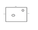 Ver imagem 5 de Gabinete de Vidro com Cuba Redonda Azul Escuro com Tampo 40cm Incolor