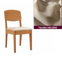 Ver imagem 5 de Conjunto Sala de Jantar Mesa Dublin Tampo MDF 180cm Canto Copo com Vidro e 6 Cad Cleo Yescasa