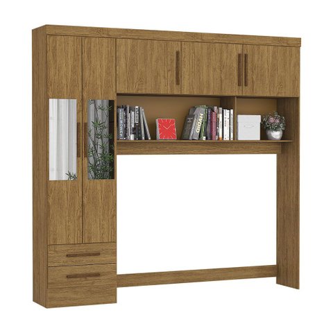 Guarda-roupa Modulado 5 Portas 2 Gavetas com Espelho Carioca Móveis
