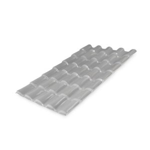 Kit com 5 Telhas Pvc Colonial 88x230cm Lux Telhas