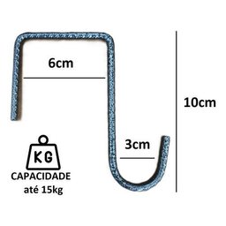 Kit 10 Ganchos Caibro 10cm P/ Pendurar Plantas e Gaiolas - 2