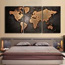 Ver imagem 2 de Quadros Decorativos Mapa Mundi 120 X 60 Cm