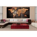Ver imagem 6 de Quadros Decorativos Mapa Mundi 120 X 60 Cm