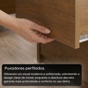 Ver imagem 7 de Mesa de Cabeceira Frisada 2 Gavetas em MDF Âmbar Paolo