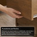 Ver imagem 6 de Mesa de Cabeceira Frisada 2 Gavetas em MDF Âmbar Paolo