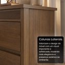 Ver mais imagens de Mesa de Cabeceira Frisada 2 Gavetas em MDF Âmbar Paolo