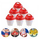 Ver imagem 3 de 6 Forma de Silicone Cozinhar Ovos Fácil e Rápido Formas Egg.
