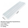 Kit com 20 Telhas Termoacústicas Trapezoidal 2,5x0,82m - 4