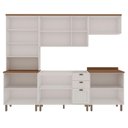 Ver imagem 4 de Cozinha Modulada Cristal Provençal 280 Cm Conjunto Completo Cor:branco com Ébano
