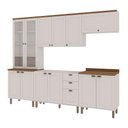 Ver imagem 2 de Cozinha Modulada Cristal Provençal 280 Cm Conjunto Completo Cor:branco com Ébano