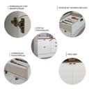 Ver imagem 6 de Cozinha Modulada Cristal Provençal 280 Cm Conjunto Completo Cor:branco com Ébano