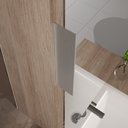 Ver imagem 5 de Kit Gabinete Banheiro Rubi 80cm - Gabinete + Cuba + Espelheira - Madeirado/ Cinza