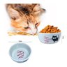 Comedouro Para Gatos Pet Tigela Prato Porcelana Gatinho MPETSP Porcelana Gatinho Comedouro Branco - 4