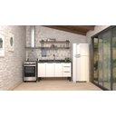 Ver imagem 3 de Gabinete Armário Cozinha Jupter 1.50 Mt 100% Aço P/ Pia -balção -3 Portas- 3 Gavetas:branco